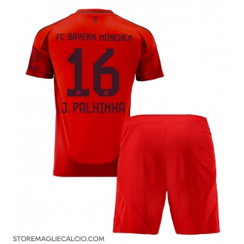 Bayern Munich Joao Palhinha #16 Maglia Gara Casa Repliche 2024-25 Bambino Maniche Corte